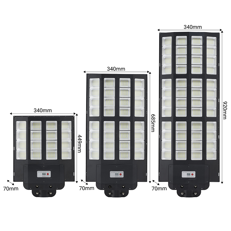 โคมไฟถนนพลังงานแสงอาทิตย์กันน้ำกลางแจ้ง 1,000w 1200w 1500w Led ไฟถนนพลังงานแสงอาทิตย์ 