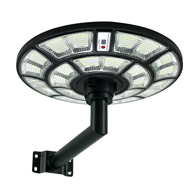 Motion Sensor 500W UFO นำไฟถนนพลังงานแสงอาทิตย์ 