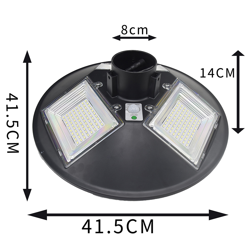 กันน้ำ 150W UFO รอบไฟถนนพลังงานแสงอาทิตย์